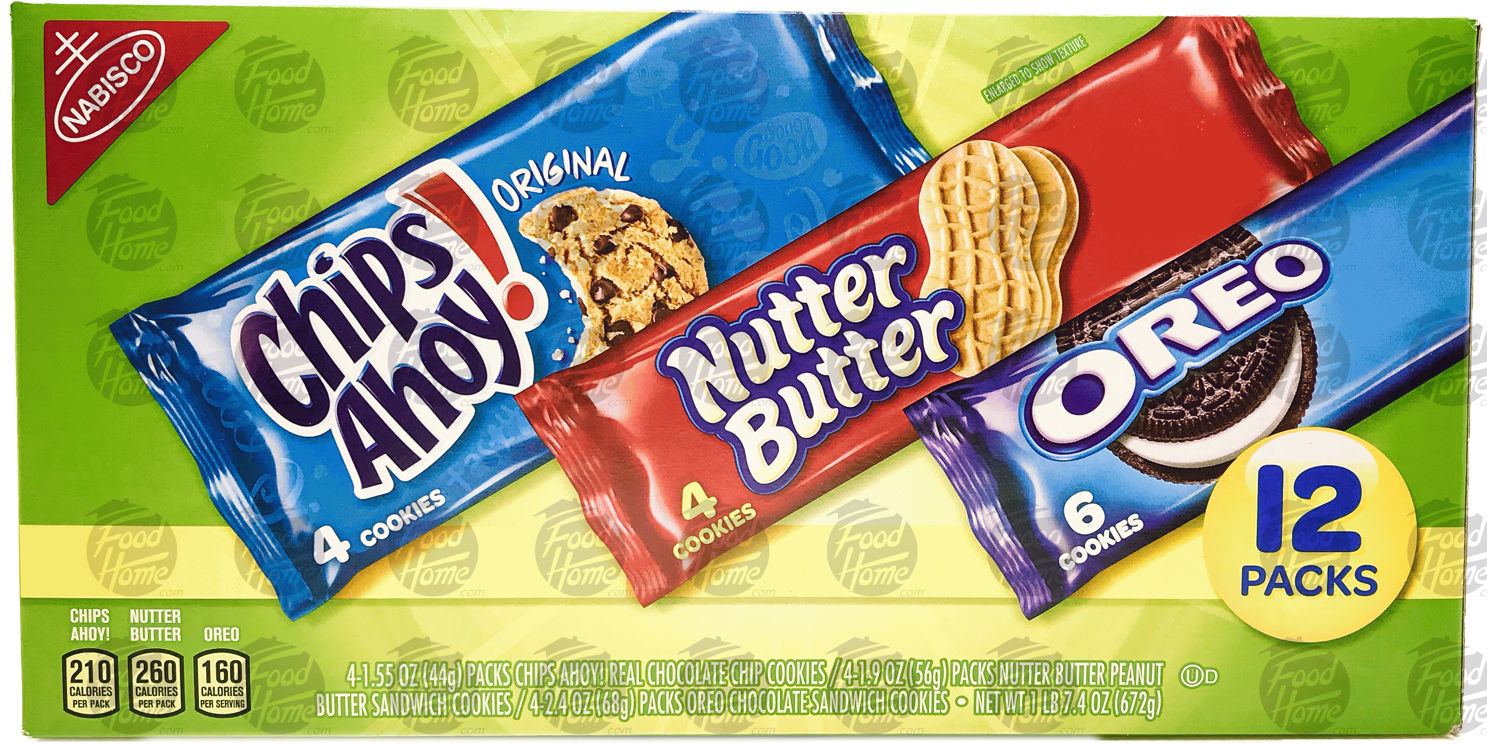 Nabisco  4-Chips Ahoy!, 4-Nutter Butter, 6-Oreo snack packs Full-Size Picture